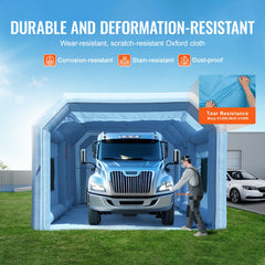 Inflatable Paint Booth 29.5x15.7x11.8ft Inflatable Spray Booth 950W+750W