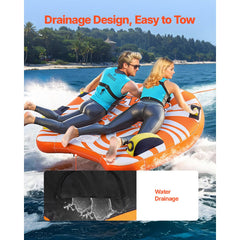 Towable Tube for Boating 1-2 Riders Inflatable Boat Tubes and Towables