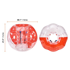 Inflatable Bumper Ball 1-Pack, 5FT/1.5M Body Sumo Zorb Balls for Teen & Adult, 0.8mm Thick PVC Human Hamster Bubble Balls for Outdoor Team Gaming Play, Bumper Bopper Toys for Garden, Yard, Park