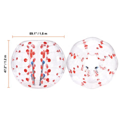 Inflatable Bumper Ball 1-Pack, 5FT/1.5M Body Sumo Zorb Balls for Teen & Adult, 0.8mm Thick PVC Human Hamster Bubble Balls for Outdoor Team Gaming Play, Bumper Bopper Toys for Garden, Yard, Park