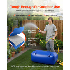 Water Storage Bladder 113L Large Capacity Water Bag, Portable & Collapsible Soft Waters Container, Leakproof & Tear-Resistant PVC Emergency Waters Storage Tank for RV Truck & Outdoor Use