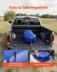 Water Storage Bladder 113L Large Capacity Water Bag, Portable & Collapsible Soft Waters Container, Leakproof & Tear-Resistant PVC Emergency Waters Storage Tank for RV Truck & Outdoor Use