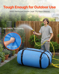 Water Storage Bladder, 132L Large Capacity TPU Soft Water Bag, Portable & Collapsible Water Storage Containers, Leakproof & Wear-Resistant RV Waters Tank for Camping Irrigation Outdoor Use