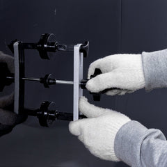 25 PCS Dent Removal Kit, Auto Body Paintless Dent Removal Tools Kit with Bridge Puller, Puller Tabs, Hot Melt Glue Gun, Glue Sticks, Dent Puller Kit for Auto Body Dents, and Other Metal Surface