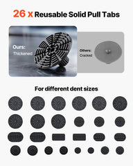 Dent Puller Kit, 61 PCS Paintless Dent Removal Kit with Golden Lifter, Slide Hammer T-Bar, Glue Gun, Auto Body Hail Damage Repair Remover Tools for Car Refrigerator Large Small Door Ding Repair