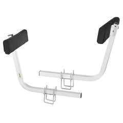 Boat Trailer Guide, 2PCS Adjustable Short Bunk Guide-Ons, Hardened Steel Trailer Guide Poles with Soft Cushion, Heavy Duty Roller Guide Design, for Ski Boat, Fishing Boat or Sailboat Trailer
