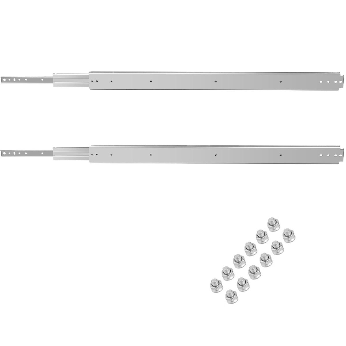 Drawer Slide Soft Close Drawer 1Pair 40" Ball Bearing Full Extension 500lb