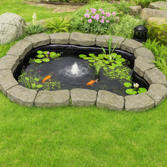 Pond Liner Fish Liner 10 x 15 ft 45 Mil EPDM Easy Cutting Underlayment
