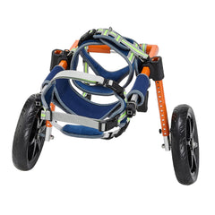Dog Wheelchair for Back Legs, Lightweight 2 Wheels Pet Wheelchair, Height, Width & Length Adjustable, Dog Cart with Shock-Absorbing Wheels, for Injured, Disabled Dogs 15.8-21.7 kg, Medium