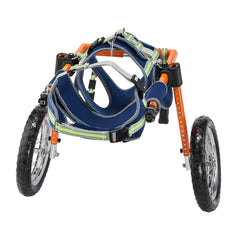 Dog Wheelchair for Back Legs, Lightweight 2 Wheels Pet Wheelchair, Height, Width & Length Adjustable, Dog Cart with Shock-Absorbing Wheels, for Injured, Disabled Dogs 21.7-39.9 kg, Large