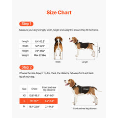 Dog Wheelchair for Back Legs, Adjustable 2 Wheels Pet Wheelchair, Lightweight  Dog Cart with Shock-Absorbing Wheels, Mobility Support Wheel Chair for Disabled Injured Dogs up to 10kg, Small