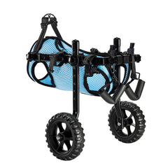 Dog Wheelchair for Back Legs, Adjustable 2 Wheels Pet Wheelchair, Lightweight  Dog Cart with Shock-Absorbing Wheels, Mobility Support Wheel Chair for Disabled Injured Dogs up to 10kg, Small