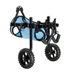 Dog Wheelchair for Back Legs, Adjustable 2 Wheels Pet Wheelchair, Lightweight  Dog Cart with Shock-Absorbing Wheels, Mobility Support Wheel Chair for Disabled Injured Dogs up to 10kg, Small