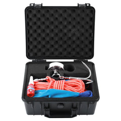 Magnet Fishing Kit, 1200lbs Pulling Force Double Sided Fishing Magnets, 2.95inch Diameter Magnet with Rope, Grappling Hook, Gloves, Waterproof Case, Threadlocker, Eye Bolt, for Fishing