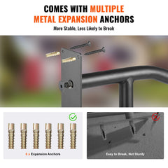 Handrails for Outdoor Steps, 29" Length Wall Mount Safety Railings for 1-3 Steps, U-Shaped Handrail with Matte Black Finished, Stair Handrails for Kids, Elderly, Pregnant Women, Disabled