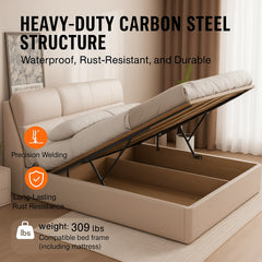 Bed Lift, 1500x2000mm Compatible Extra-large Size 140kg Load Bearing, DIY Wall Bed Mechanical Hardware Kit Vertical Deluxe, Pneumatic Lever Heavy Duty Support, Folding for Guestroom