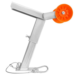 Boat Trailer Winch Stand with Roller, Adjustable Height 365-548 mm, Boat Winch Mount with U-Bolts for 50.8-76.2 mm W x 76.2-101.6 mm H Trailer Tongue, Fit for Jet Ski, Sailboat, Speedboat