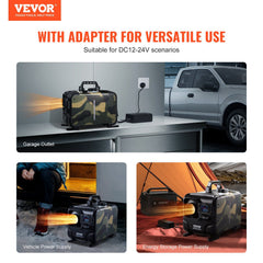 8KW Diesel Heater, 12V/24V All in One Diesel Air Heater, Bluetooth APP Control, Remote Control and Display Screen, CO Alarm, Fast Heating Horizontal Portable Diesel Heater for Vehicles, Garage