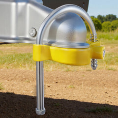 Trailer Hitch Lock Kit, Fits for 46 mm, 50.8 mm, 58.7 mm Couplers, Heavy-Duty Anti-Theft Trailer Ball Lock with Keys, Prying-Resistant, Adjustable Height Design for RVs, Boats, Trailers