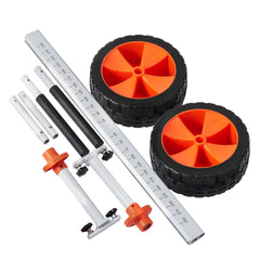 Kayak Cart, 104 kg Load Capacity, Canoe Cart Dolly with 25.4 cm Solid PU Tires & Kickstand, Assembles & Disassembles Within Seconds, Paddle Board Trolley for Kayaks, Canoes, Paddleboards