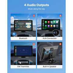 Car Stereo Radio CarPlay Touchscreen 228.6 mm Apple Android Backup Camera