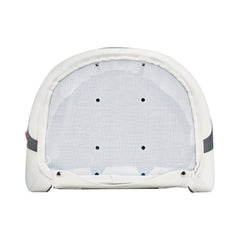 Boat Seat, High Backrest, Flip Up Boat Seat Captain Bucket Seat with Thickened Sponge Cushion & Waterproof PVC Leather, Ergonomic Design, Folding Boat Seat for Boats, Yachts, Ships, White & Grey
