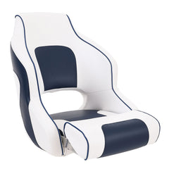 Captain Bucket Seat Boat Seat, Flip Up Boat Seat, with Thickened Sponge Padding, Flip-up Bolster Boat Captain Chair for Fishing Boat, Sightseeing Boat, Speedboat, Canoe, 1-Piece