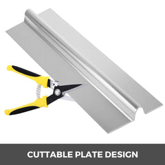 PEX Heat Transfer Plates, 200 pcs Box Radiant Heat Transfer Plates, 2ft Aluminum PEX Heat Transfer Plates, 1.27 cm Heat Transfer Plates Designed for PEX Tubing