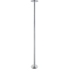 Professional Dancing Pole, Spinning Static Dancing Pole Kit, Portable Removable Pole, 45mm Heavy-Duty Stainless Steel Pole, Height Adjustable Fitness Pole, for Exercise Home Club Gym, Silver