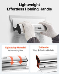Drywall Skimming Blade Putty Knife Combo 10/24/32in Trowel Tool w/ Handle