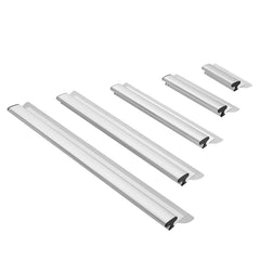 Drywall Skimming Blade Set, 10/16/24/32/40 in Skimming Blades + 34-81.6 in Extension Handle Pole, Stainless Steel Knife Professional Skim Coat Tools, for Gyprock/WallBoard/Plasterboard