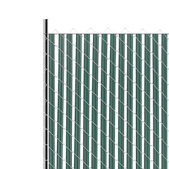 Bottom Locking Privacy Slats, Single-Wall Vertical Bottom-Locking Slats for Chain-Link Fence, High-Density HDPE Chain Link Slats Ideally Fit 1.2 m High Fence for Garden Farm Sports Field(Green)