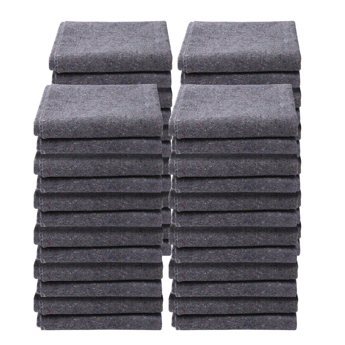 Moving Blankets, 72" x 54", 21 lbs/dz Weight, 24 Packs, Professional Recycled Cotton Packing Blanket, Large Heavy Duty Shipping Mover Pads Perfect for Protecting Furniture, Floors, Appliances