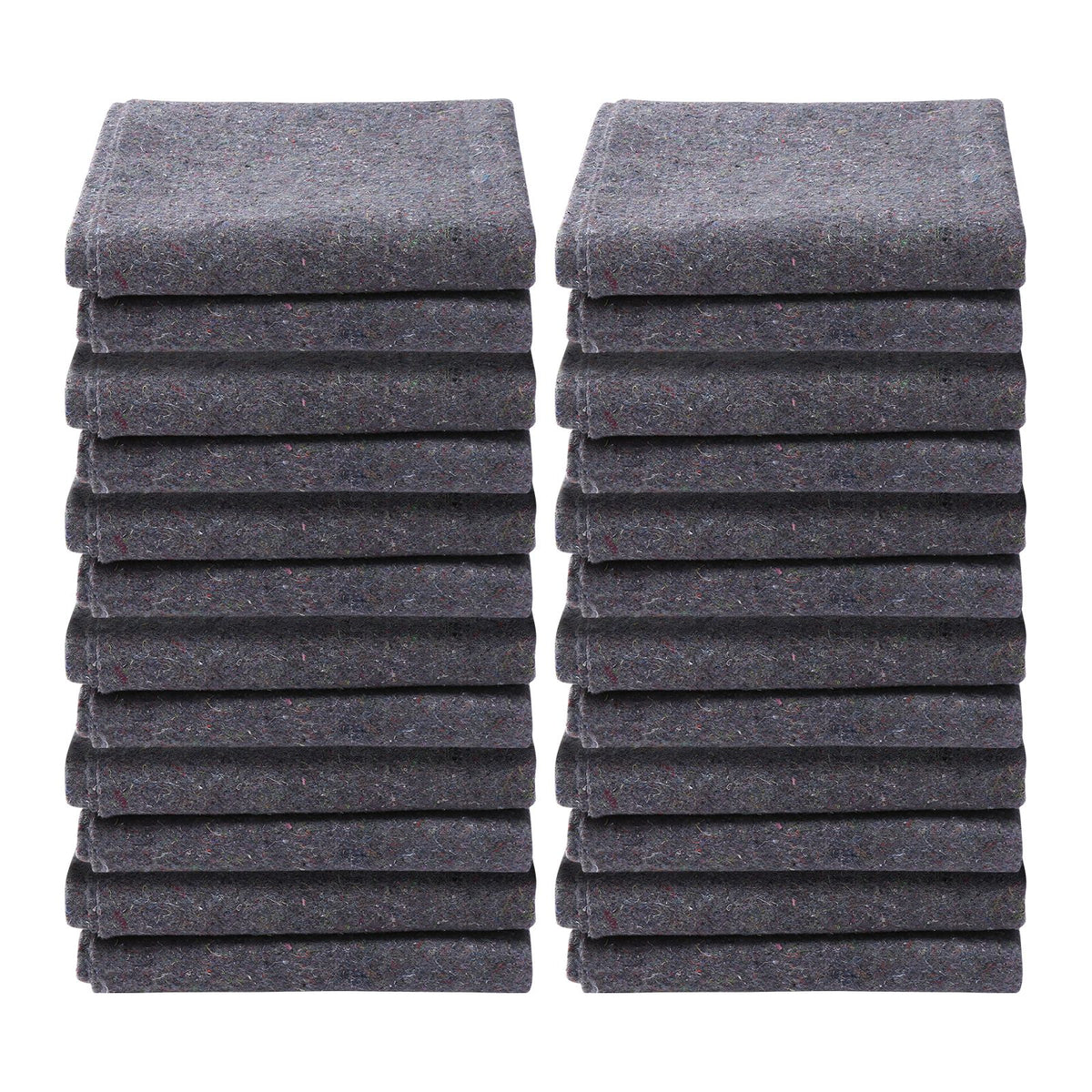 Moving Blankets, 1829 x 1372 mm, 12 kg/dz Weight, 12 Pack, Professional Recycled Cotton Packing Blanket, Large Heavy Duty Shipping Mover Pads Perfect for Protecting Furniture, Floors, Appliances