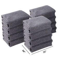 Moving Blankets, 1829 x 1372 mm, 12 kg/dz Weight, 12 Pack, Professional Recycled Cotton Packing Blanket, Large Heavy Duty Shipping Mover Pads Perfect for Protecting Furniture, Floors, Appliances