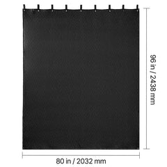 2 Pack Sound Dampening Blankets, 2438 x 2032 mm, Extra Large Soundproof Blanket with Grommets, Studio Grommeted Blanket with Cotton Filling, for Window, Door, Light Blocker, Music Recording
