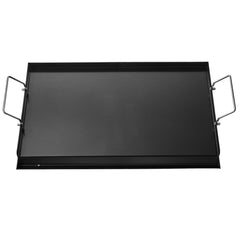Carbon Steel Griddle, 24x16 inch Universal Flat Top Rectangular Plate, Gas Grill Griddle for BBQ Grill, Teppanyaki, Portable Family Cookware with Handle, for Camping Tailgating Party