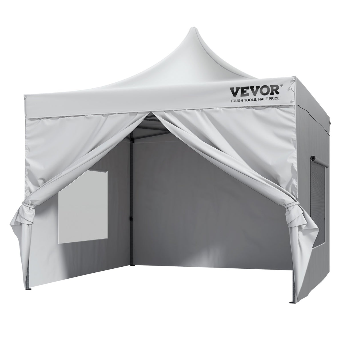 Pop Up Canopy Tent Outdoor Gazebo Tent 10x10FT with Sidewalls & Bag White