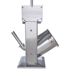 Electric Sausage Stuffer, 12 L / 25 LBS Vertical Meat Stuffer, 200W Motor, Stepless Speed Control and Foot Pedal, Made of Food-grade 304 Stainless Steel, 5 Stuffing Tubes for Home, Commercial