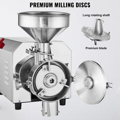Grain Grind Mill Grain Grinding Machine 3000W Food Processing Machinery