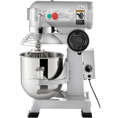 Commercial Food Mixer 30Qt, Food Mixer Commercial with Timing Function, 1100W Stainless Steel Bowl Heavy Duty Electric Commercial Mixer with 3 Speeds Adjustable 108/199/382 RPM, Dough Hook Whisk