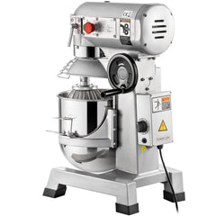 Commercial Food Mixer 30Qt, Food Mixer Commercial with Timing Function, 1100W Stainless Steel Bowl Heavy Duty Electric Commercial Mixer with 3 Speeds Adjustable 108/199/382 RPM, Dough Hook Whisk