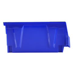 Plastic Storage Bin, (276 mm x 279 mm x 128 mm), Hanging Stackable Storage Organizer Bin, Blue/Red, 6-Pack, Heavy Duty Stacking Containers for Closet, Kitchen, Office, or Pantry Organization