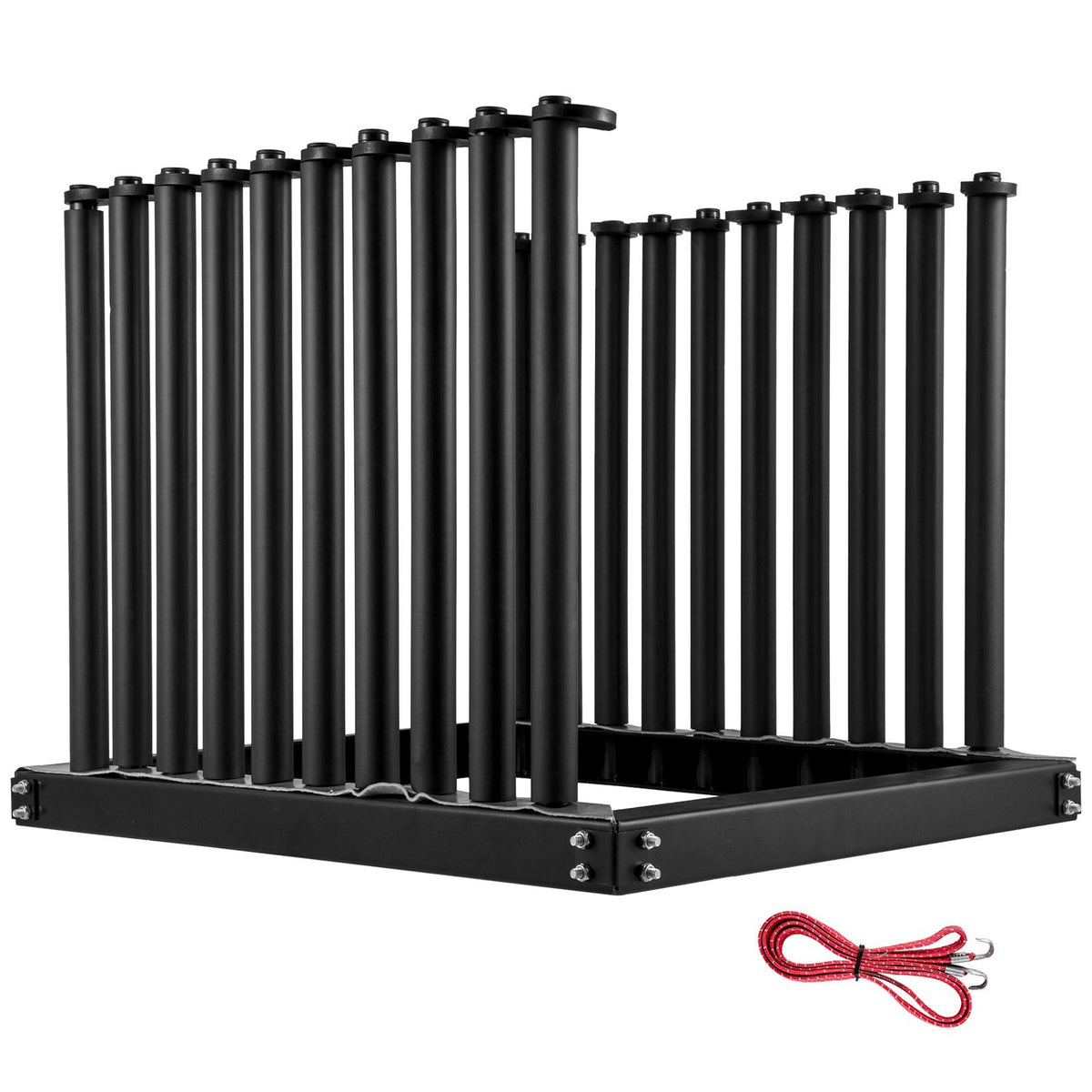 Windshield Rack 9-Lite, Windshield Truck Rack Steel, Windshield Glass Rack 24-Inch Height, Windshield Rack for Truck with PVC Pad & Foam Padding, Glass Rack for Truck, for Glass Transportation