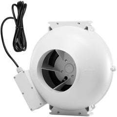 6" to 4.5" Radon Mitigation Fan System Kit Quiet 380 CFM Inline Duct Fan