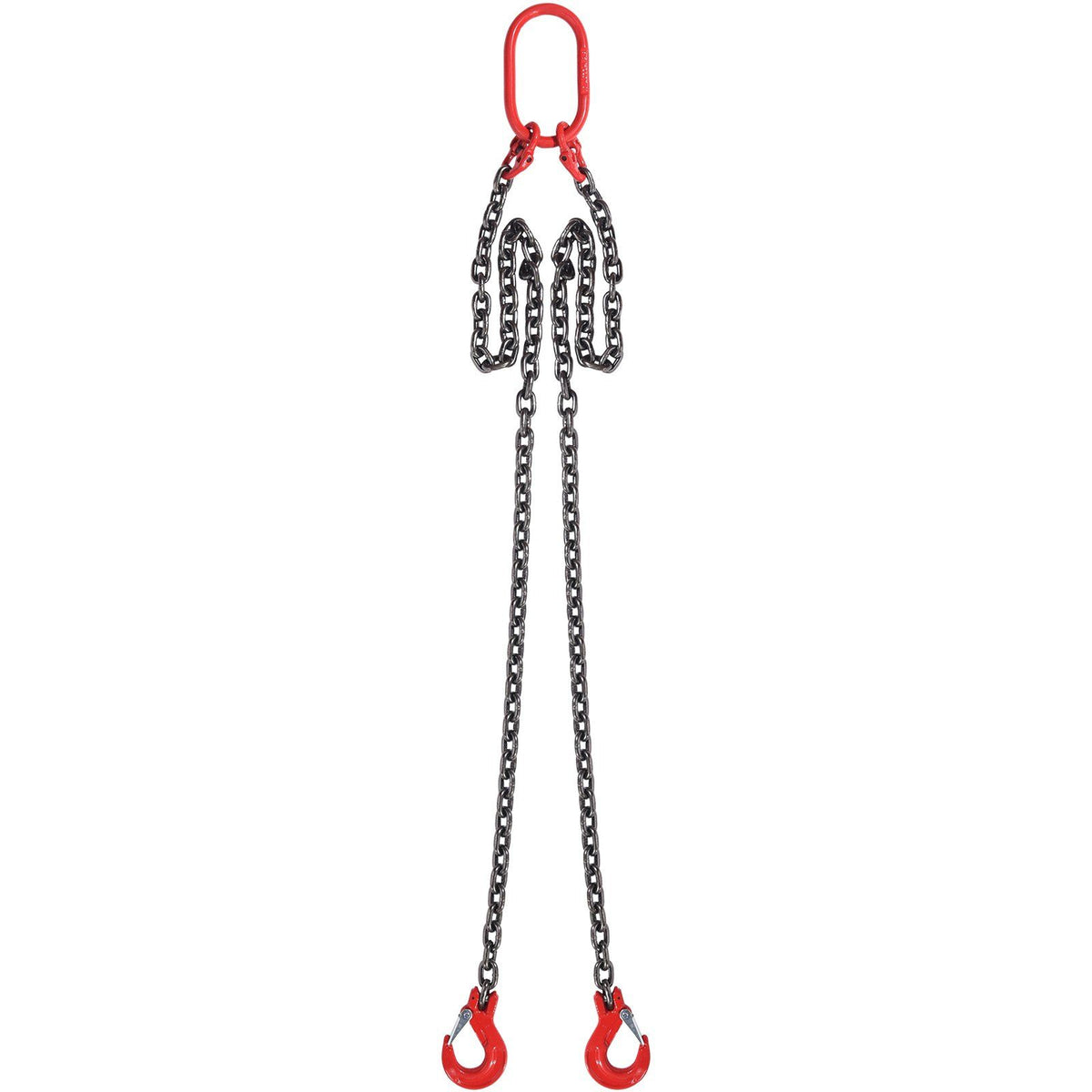 Chain Sling, 8 mm x 150 cm Lifting Chains with Hooks, G80 Engine Chain Hoist Lifts, 3 Ton Capacity Lifting Sling Chains for Engine Hoist, Engine Lift Chain with 2 Leg Grab Hooks, Heavy Duty