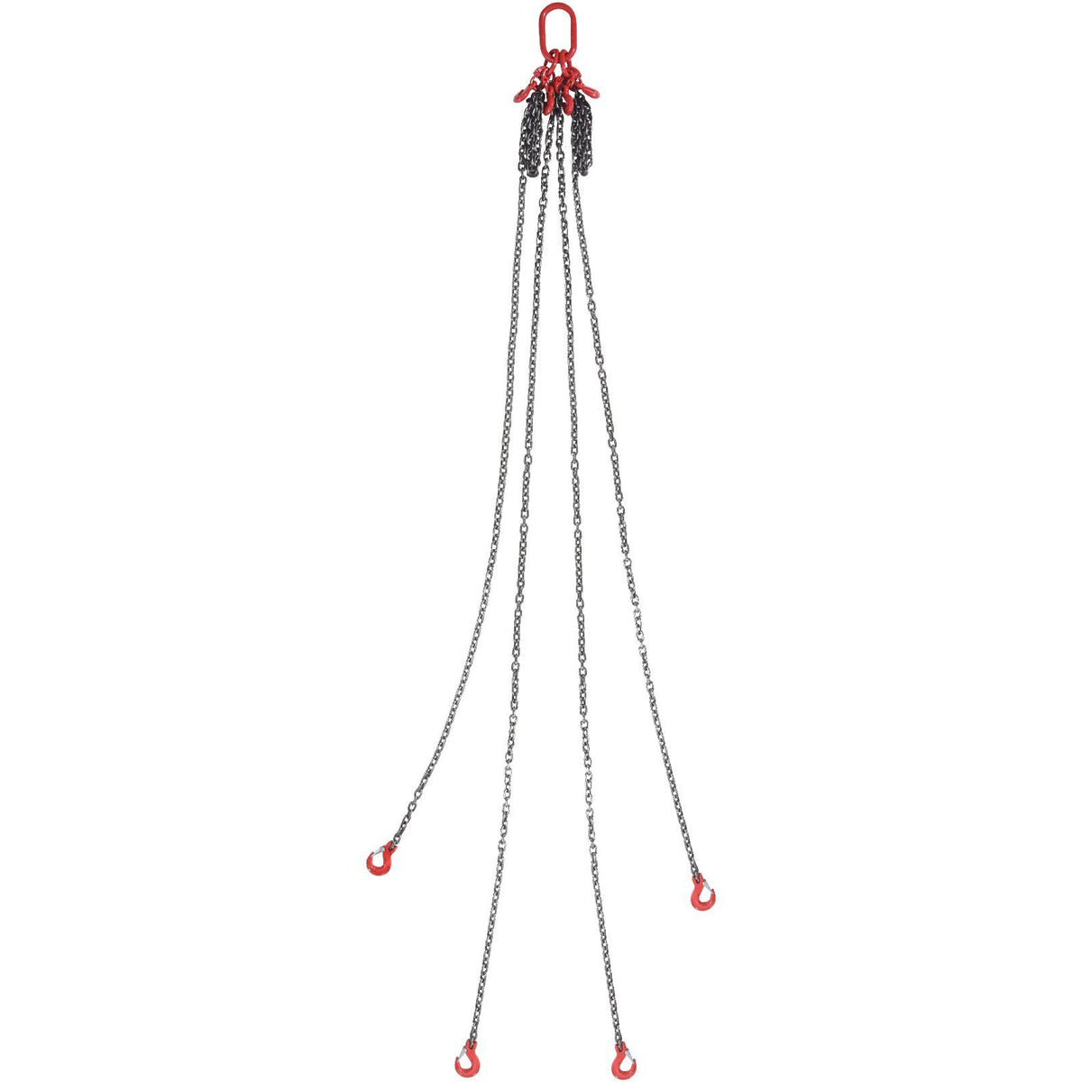 Chain Sling, 10 mm x 300 cm Lifting Chains with Hooks, G80 Engine Chain Hoist Lifts, 8 Ton/8344 kg Lifting Sling Chains for Engine Hoist, Engine Lift Chain with 4 Leg Grab Hooks & Adjusters