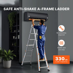 Telescoping Ladder A Frame 20 FT Extension Multi-Function for Homework