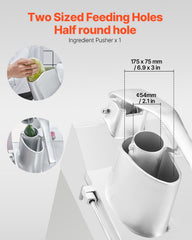 Food Processor & Vegetable Chopper w/ 6 Blades Food-Grade Stainless Steel