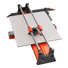 1000 mm Manual Tile Cutter, Upgraded Sliding Head Cutting Tool with Spring-Loaded Base, Angle Fence, Tungsten Carbide Cutting Wheel, Alignment Guide, for DIY Pros, Ceramic, Floor & Wall Tiles